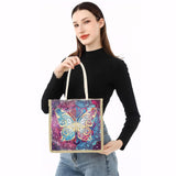 KACASHIP 5d Diamond Painting Shopping Tote Bags Kits Handmade Art Reusable Handbags Craft for Women Grandma Daughter Gifts KACASHIP