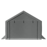 WTRAVEL 10x10 ft Outdoor Storage Shelter with Zipper Door, Portable Garages Shelters, Waterproof and UV Resistant Carport Shed for Bicycle, Motorcycle ATV, Lawn Mowers (10x10 FT) WTRAVEL
