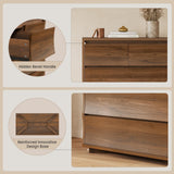 SUCSSRICH Tall Dresser for Bedroom, 52.8" Tall Dresser with 7 Drawers, Wood Dressers & Chests of Drawers, Accent Upright Drawer Organizers for Closet, Hallway SUCSSRICH