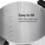 Hamilton Beach 45 Cup Coffee Urn and Hot Beverage Dispenser, Silver Hamilton Beach