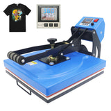 Industrial-Quality 15" x 15" Color LED Digital Sublimation Transfer Machine T-Shirt Heat Press Machine, 15" x 15", Blue Royal Press