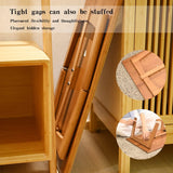 JIKUGO Foldable Bamboo Small Table Foldable Floor Desk Folding Coffee Table No Assembly Required for The Floating Window Tatami Tea Room Balcony Living Room Outdoor（Large） JIKUGO