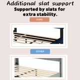 KEIKI Upholstered Queen Size Platform Bed with Trundle and Drawer, Velvet Fabric Bed Frame with Wood Slats/Save Space for Kids Teens Adults Bedroom, Modern Design, No Spring Box Required, Blue KEIKI