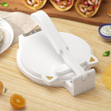 Tortilla Press 10 Inch- with 50pcs Parchment Paper and Dough Scraper-Quesadilla & Tortilla Makers, Homemade Mexican Tortillas, Roti, Burritos (White, Cat) Xadgve