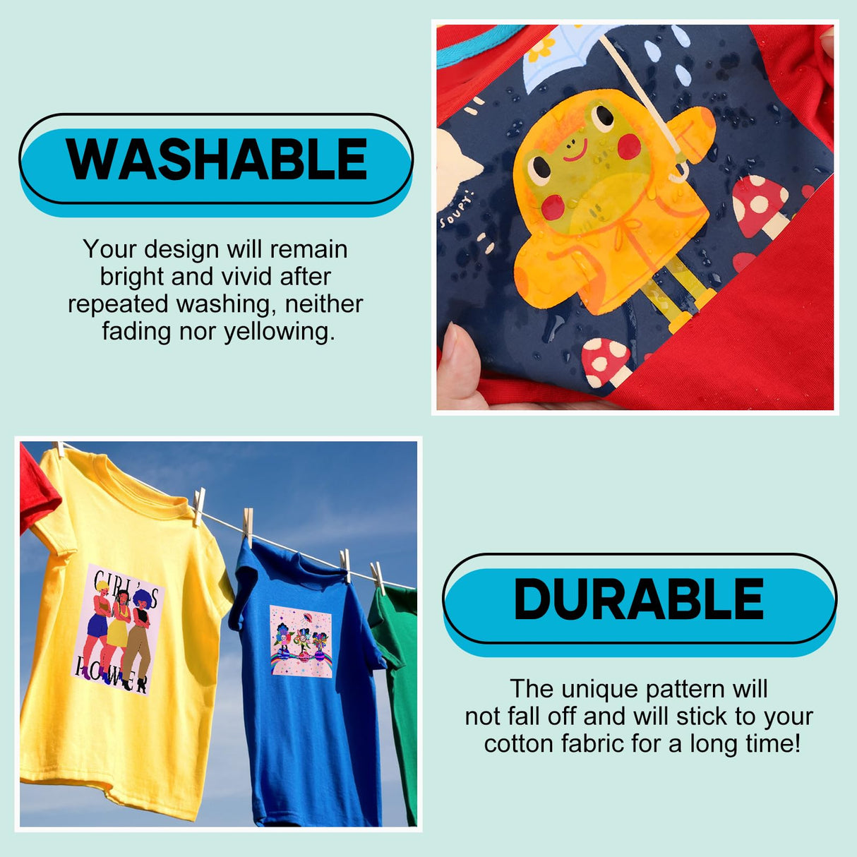 HTVRONT Sublimation HTV for Dark Fabric/Light Fabric 30 Pack - 12 * 10'' Matte Sublimation Vinyl - Sublimation Blanks for Sublimation Shirts/Hat/Pillow/Bag HTVRONT