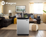 Kegco Keg Dispenser, Two Faucet, Stainless Steel Kegco