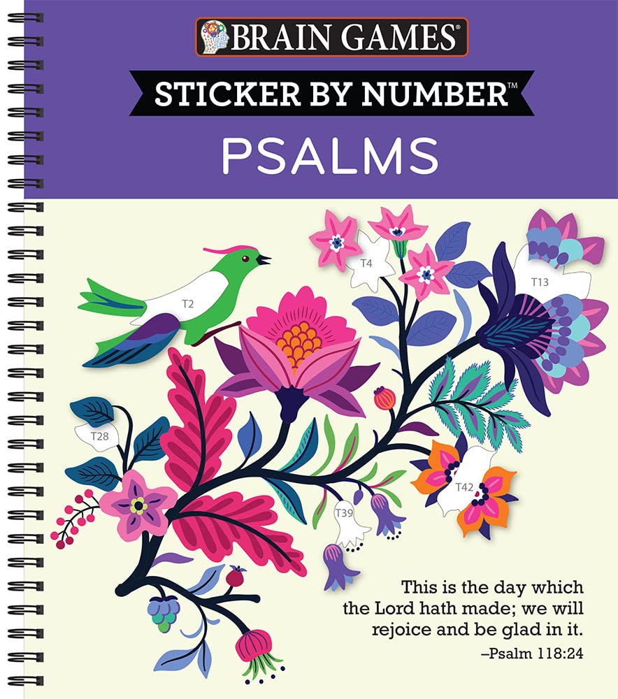 Brain Games - Sticker by Number: Psalms Publications International, Ltd.