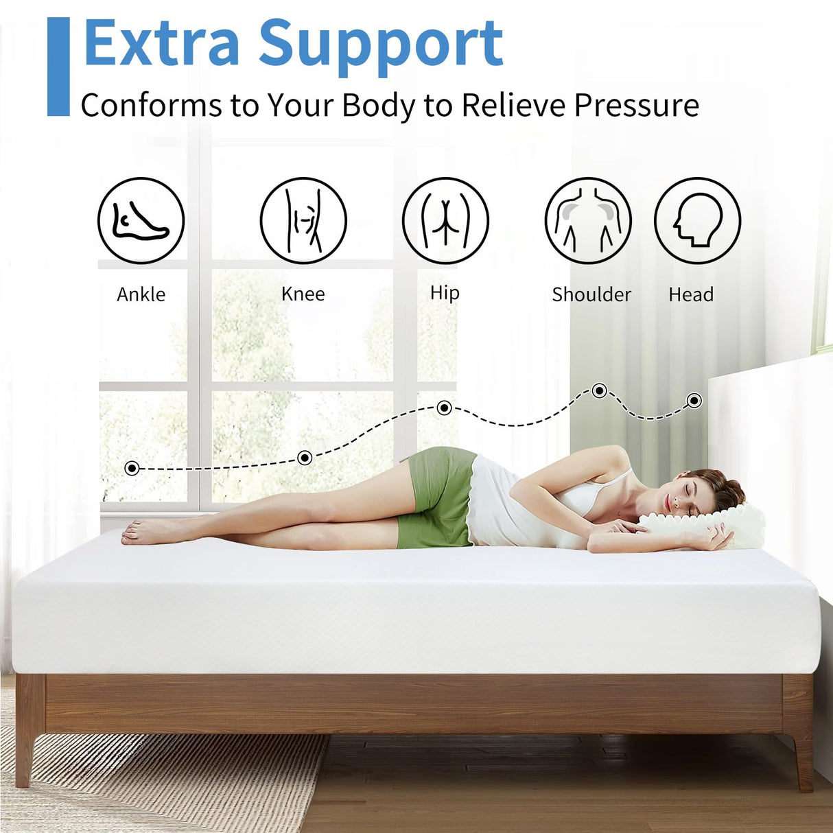 CL.HPAHKL Gel Memory Foam Mattress 14 inch Twin Size Mattress with Removable Soft Cover Medium Firm Mattresses CertiPUR-US Certified/Bed-in-a-Box for Cool Sleep Relieving Pressure Relief CL.HPAHKL