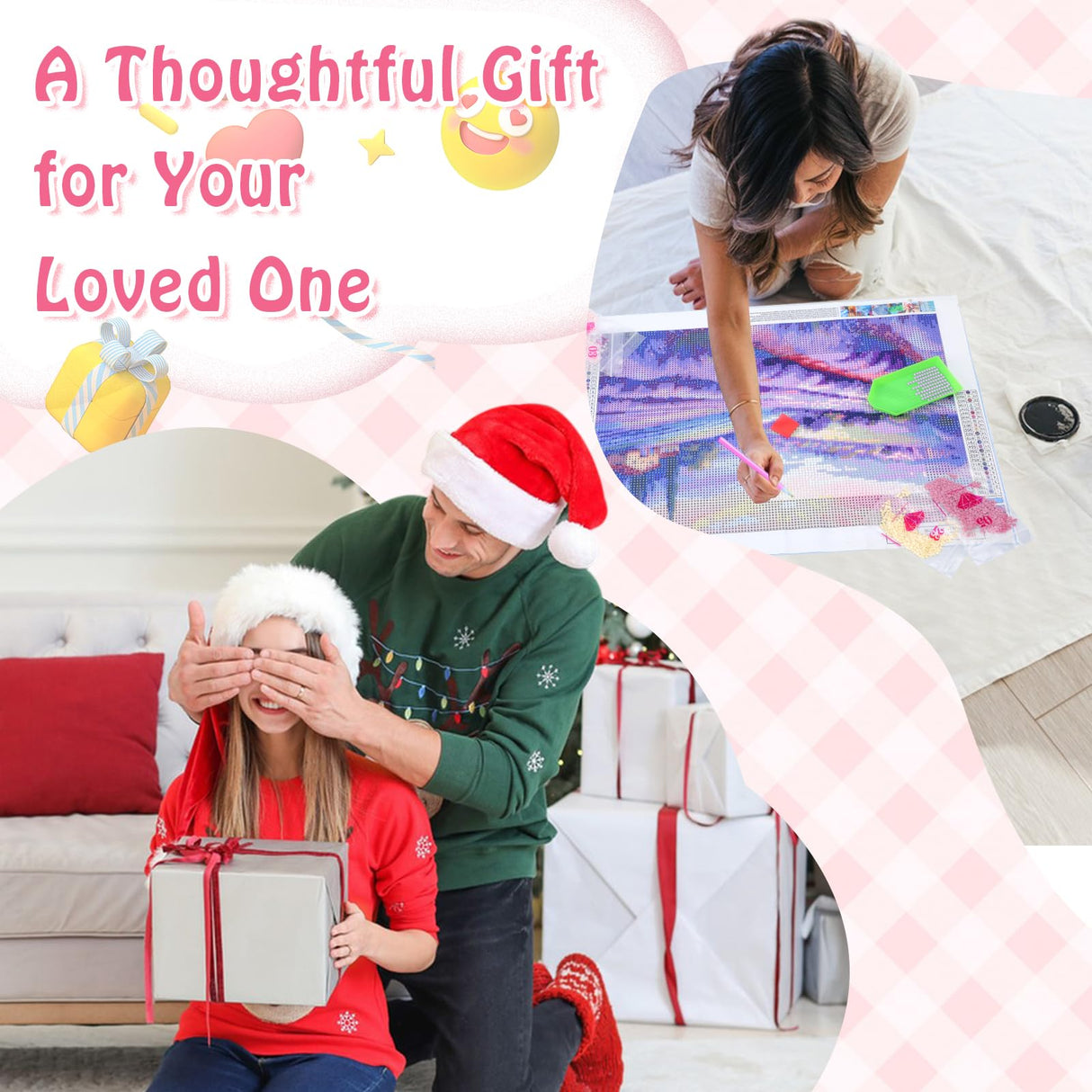 IPISSOI Music Diamond Art Kits Vinyl Records Diamond Art DIY Full Drill 5D Diamond Art Round Gemstone Crystal Diamond Art Kit for Home Wall Decor 12x16 Inch IPISSOI