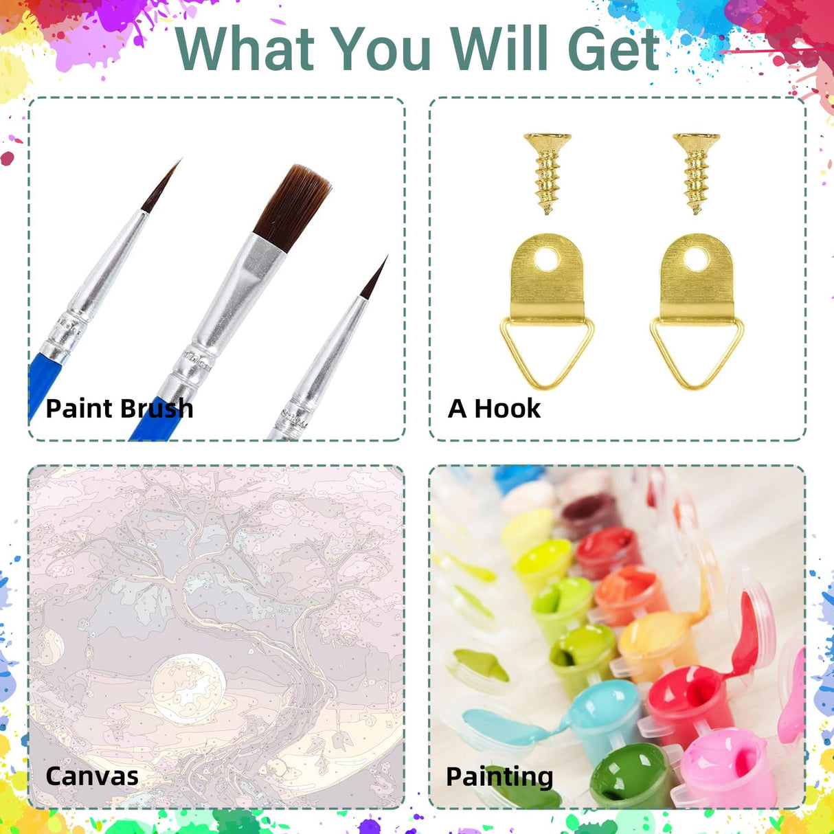 Aestalrcus Tree of Life Paint by Numbers Kit for Adults, Tree Paint by Numbers for Adults Beginner, Painting by Numbers Kits, Relaxation Home Wall Decoration and Gifts 16x20inch Aestalrcus