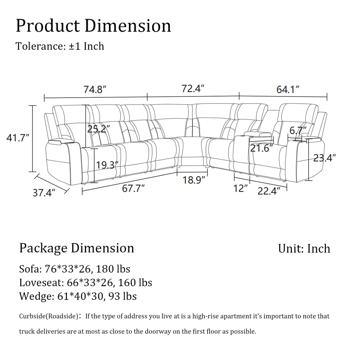 SIENWIEY Power Recliner Sectional Sofa with LED Light,Leather Reclining CornerSectional Couch for Living Room,Corner L Shaped Living Room Sofa Set（Beige，Sectional） SIENWIEY