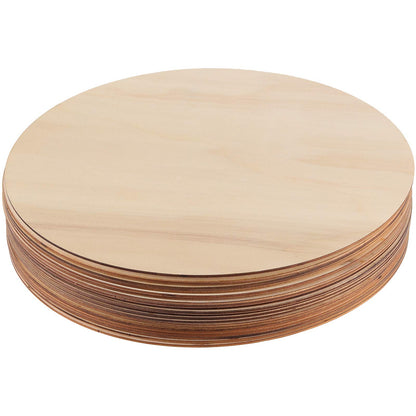 ZEONHAK 20 Pack 12 Inches Wood Circle for Craft, Natural Unfinished Wood Rounds, Round Wood Cutouts for Painting, DIY Craft, Decoration - WoodArtSupply