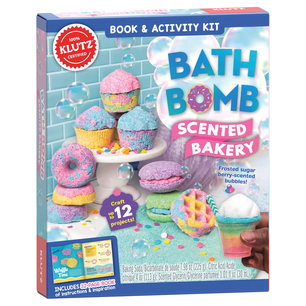 KLUTZ Bath Bomb Scented Bakery Craft Kit Klutz