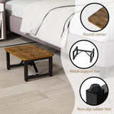 YAKANJ Step Stool,Sturdy Wooden Step Stool for Adults Kids Toddler,Heavy Duty Stable Foot Stool for Kitchen Bathroom Bedroom Closet Garden Living Room-Brown YAKANJ