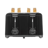 Proctor Silex 4 Slice Toaster with Extra Wide Slots for Bagels, Cool-Touch Walls, Shade Selector, Toast Boost, Auto Shut-off and Cancel Button, Black (24215PS) Proctor Silex
