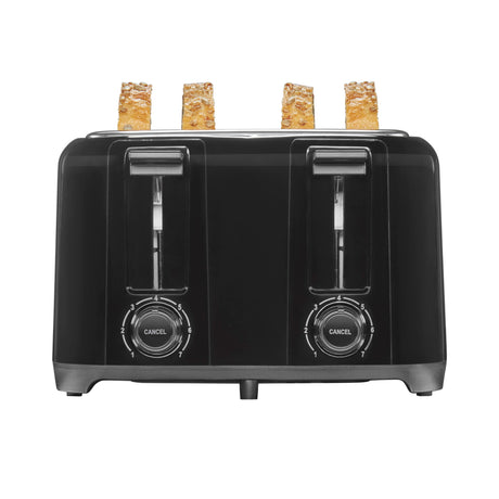 Proctor Silex 4 Slice Toaster with Extra Wide Slots for Bagels, Cool-Touch Walls, Shade Selector, Toast Boost, Auto Shut-off and Cancel Button, Black (24215PS) Proctor Silex