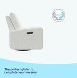 Graco Teddi Power Recliner Swivel Glider (Ivory Basketweave) – Electronic Power Recline, USB-A & USB-C Charger, Premium Cushioning & Comfort Graco