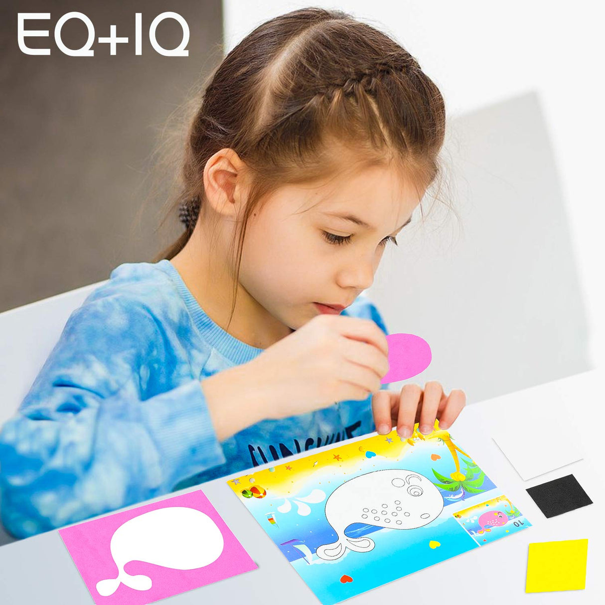 MALLMALL6 20Pcs Mosaic Sticker Art Kits for Kids Toddler Unisex MALLMALL6