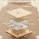 zunmial Flower Press Kit–Craft Kits 11" x 11" Large 10 Layers Wooden Flower Presser for Adults & Teens DIY Bouquet Preservation,Dried Flowers Art,Preservation for Bookmark Frame Wedding Flowers Drying zunmial