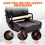 SEATIN Universal Forklift Seat,Tractor Seat,with Hip Restaint,Micro Switch and Safety Belt,for Tractor,Mower,Skid Loader,Telehandler,Backhoe,Excavator Dozer… SEATIN