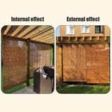 Bamboo Shades Blinds 65" 34" 38" 62" 52" 26" 36" Bamboo Roller Blinds Blackout Roll Up Shades for Windows Outdoor Privacy Cordless Reed Curtain(74" W x 48" H) Generic