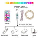 Minetom Fairy Lights Color Changing - 33FT 100 LED String Lights with Remote,11 Modes, USB Fairy Lights Indoor, Twinkle Christmas Fairy Light for Bedroom Indoor Classroom Minetom