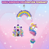 QLKYTALA Poke Poke Art Kits for Girls - Arts and Crafts for Kids 4-8 - 4 5 6 7 8 Year Old Girl Birthday Gifts - Princess Dress-Up DIY Creative Activity Toys QLKYTALA