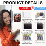 50 Pcs Sublimation Magnets Blank 2x3 Inch Personalized Fridge Refrigerator Magnets Blanks DIY Sublimation Refrigerator Magnet Bulk Soft Magnetic for Kitchen Decorative Fridge Magnets Blank Set ZhouBoat