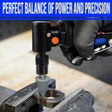 Air Grinder with Spindle Lock - 1/4" High Speed 18,000 RPM, Front Exhaust, Pneumatic Die Grinder for Automotive Detailing, Grinding, Deburring, and Polishing (LE-G1343L) Power Grinders LE LEMATEC