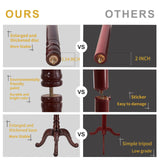 Wooden Coat Rack Stand Sturdy Triangle Base, Natural Birch Wood Coat Racks Freestanding, Vintage Solid Coat Tree Stand with 14 Hooks, Classic Sturdy Coat Racks Hall Tree for Entryway, Office Snaikor