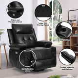 Polar Aurora Power Lift Chair for Elderly,Electric Recliner Chair with Vibrating Massage & Heating,Living Room Chair with Thickened armrest,USB Ports,2 Cup Holders Polar Aurora