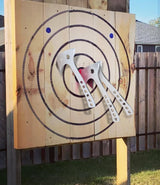 WICING Throwing Axes- 6 Pack, 10.2" Tomahawk Axe, Full Tang with Sheath Stainless Steel Throwing Hatchet, Great for Recreation and Competition WICING