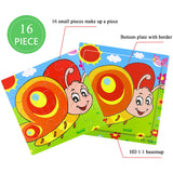Puzzles for Kids Ages 3-5, 9 Pack Wooden Jigsaw Puzzles for Toddlers Ages 3-5 16 Pieces Preschool Educational Learning Toys Set Animals Puzzles for 3 4 5 Years Old Boys and Girls Runlycan