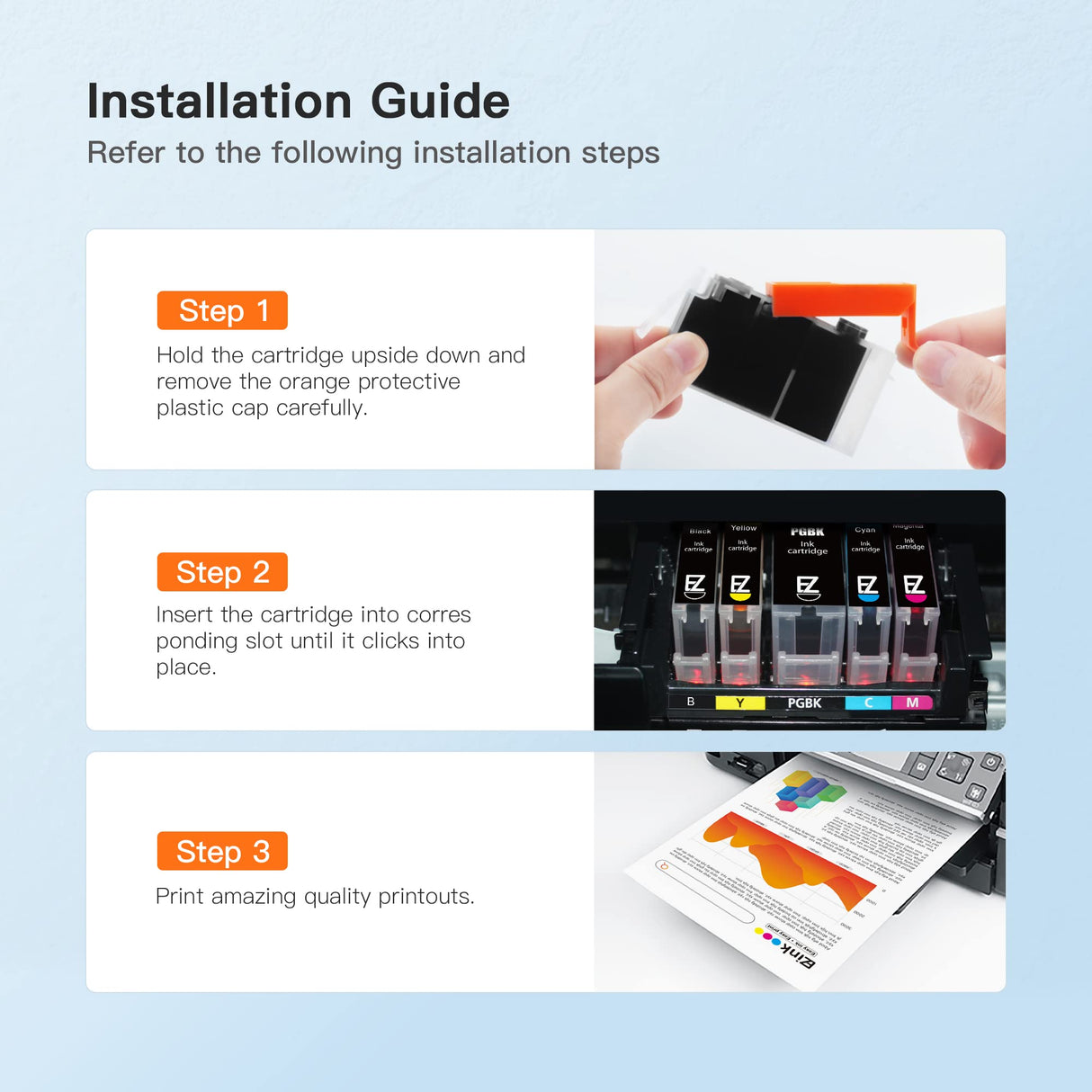 E-Z Ink Compatible Ink Cartridge Replacement for Canon CLI-251XL CLI 251 to use with PIXMA MX922 IP7220 MG5520 MG5420 IX6820 IP8720 MG7520 MG6320 Printer (4 Cyan, 4 Magenta, 4 Yellow, 12 Pack) E-Z Ink