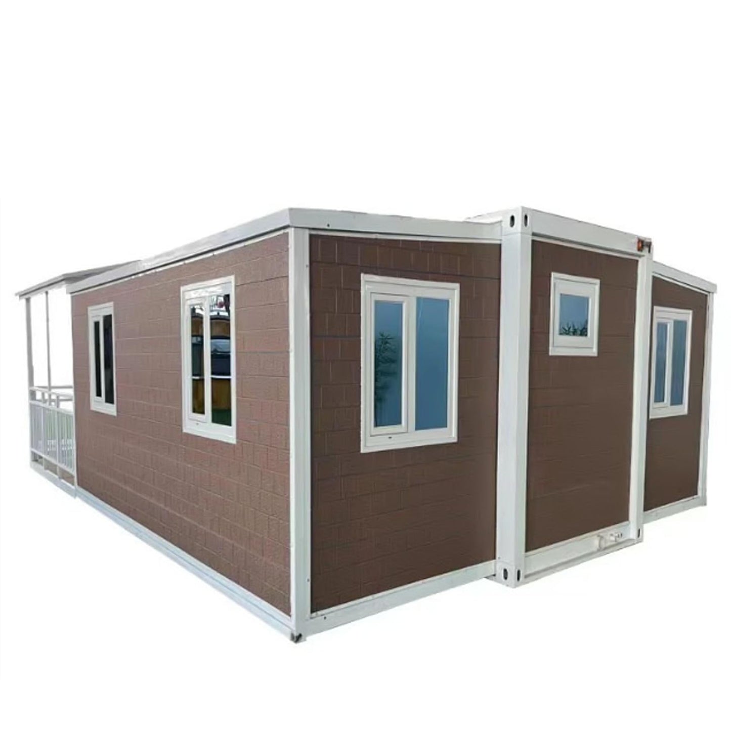 NASIDA Portable Prefab tiny house, small house to live in with 2 Bedroom,kitchen &1 Bathroom with patio 2m optional, container home like foldable house, backyard tiny house, Expandable house. - WoodArtSupply