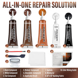 ARCSSAI ARCSSAL Brown Leather Repair Kit for Furniture, Leather Couch Repair Kit for Sofa, Jacket, Car Seats and Purse with Super Easy Instructions, Restores Any Material, Bonded, Pleather, Genuine ARCSSAI ARCSSAL