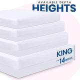 Utopia Bedding Premium Waterproof Bed Bug Mattress Cover, King Zippered Mattress Protector, 14 Inches Deep, Dust Mite Proof 6-Sided Mattress Encasement for Bed Utopia Bedding