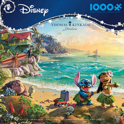 Ceaco - Thomas Kinkade - Disney - Lilo and Stitch - 1000 Piece Jigsaw Puzzle