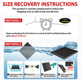 FONESO Acoustic Panels, High Density Soundproof Foam Panels for Walls, Sound Absorbing Panels, Acoustic Foam Panels Fire Resistant for Studio Recording (Black, 1"x12"x12" 12Pack) Foneso