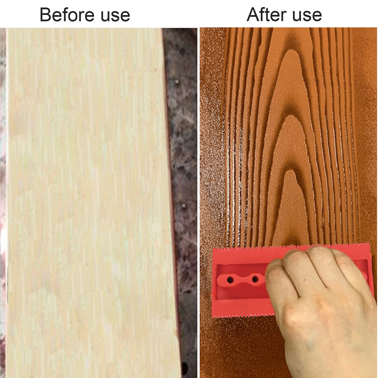 Carkio Wood Graining Painting Tool Set, Art Wallpaper Imitation Wood Grain Tool with Handle Wall Decoration,Empaistic Pattern Roller Painter,Wall Texture Art Painting Tool Set Carkio