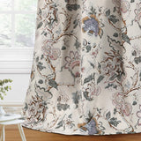 H.VERSAILTEX Blackout Curtains 108 Inch Length 2 Panels Set Floral Print Curtain Drapes for Living Room Thermal Insulated Grommet Window Curtains for Bedroom - Traditional Floral in Sage and Brown H.VERSAILTEX