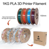 Kretrum Silk PLA 3D Printer Filament Dual Color Refills 1.75 mm Color Changing Bundle Dimensional Accuracy +/- 0.02 mm 250g x 4 Spools (Rose & Blue, Red & Gold, Violet & Green, Blue & Green) Kretrum