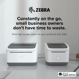 ZEBRA ZSB Series Thermal Label Printer 4" 300 dpi, Wi-Fi Printing, Supports UPS/USPS/FedEx, Barcodes, Custom & Shipping Labels, Print Anywhere, 4x6 Home & Office Shipping Label Printer ZEBRA