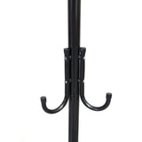 Mind Reader Coat Rack, Hall Tree, Freestanding Organizer, Coat Tree, Hat, Jacket, Purse, Metal, 18"L x 18"W x 68.5"H, Black, 11 Mind Reader