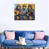 Aihonmin Guitar Monkey Paint by Numbers Kits for Children,Musical Painting Arts Craft Gift Easy to Painting for Home Wall Decor Gift Without Framed-Style 16x20 inch Aihonmin