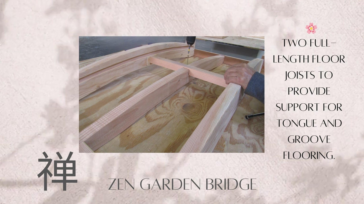 SamsGazebos Japanese Zen Garden Bridge 8 ft SamsGazebos