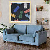 12-Pack Wooden Stretcher Bars Kit - Complete Needlework Frame Set with 100 Tacks (8/12/16 Inch) | Heavy-Duty Canvas Stretchers for Embroidery, Cross Stitch & Craft Projects Moodaily