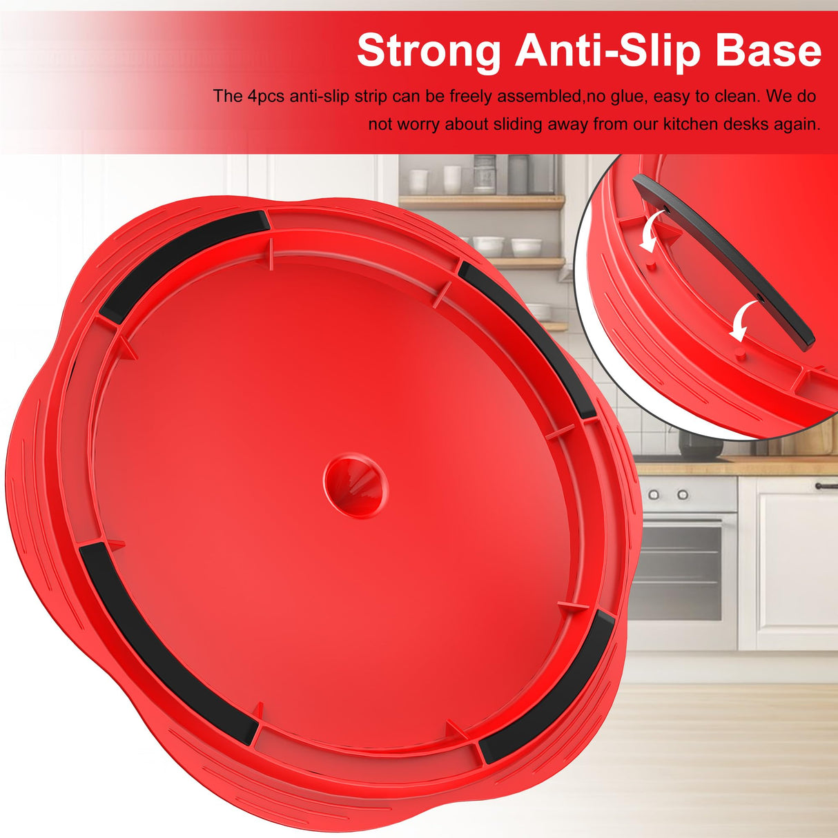 SURETIVIAN Chicken Shredder Large Chicken Breast Shredder Tool Twist with Brush&Fork, Visible Meat Shredder Machine, Anti-Slip Strip, Ergonomic Handle, BPA Free, Suitable for Pork Beef Chicken(Red) SURETIVIAN