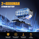 RhovixStar 20V MAX Cordless Impact Wrench Kit,1/2" Brushless Motor High Torque Impact Gun,4000mAh Battery and Charger Included,Variable Speed RhovixStar