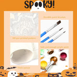 Halloween Paint by Numbers Kit for Adults - Adult Paint by Number Kits Halloween, Horror Painting by Numbers for Adults Beginner, DIY Acrylic Oil Painting Perfect for Gift Home Wall Decor (16x20 inch) Sretoul